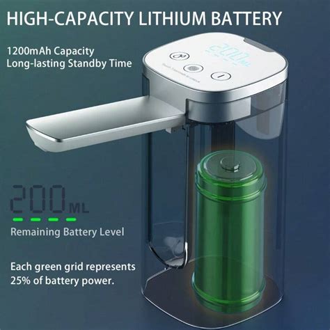 Digital Display Type C USB Charging Portable Electric Water Pump