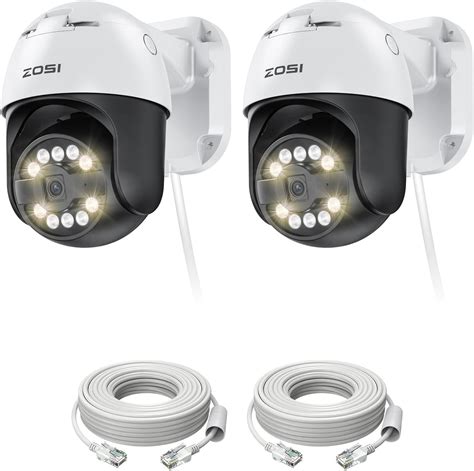 Amazon ZOSI 2Pack C296 4K 8MP PoE IP Pan Tilt Add On Security