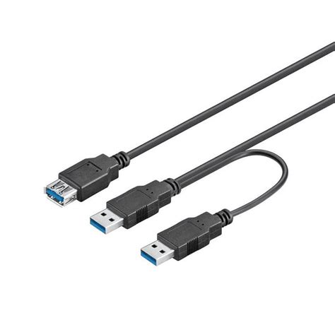 Goobay Cable Usb A X Usb Hembra Macho Cm Negro Pccomponentes