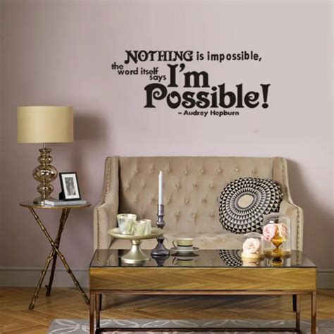 Audrey Hepburn Inspirational Quotes Art Wall Decals Quotes Diy