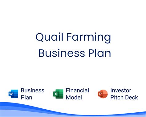 Quail Farming Business Plan – Business Plan Templates