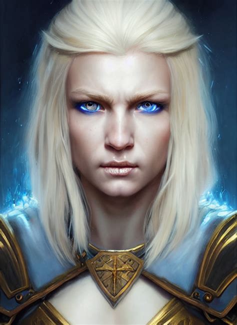 Prompthunt A Fantasy Style Portrait Painting Of White Female