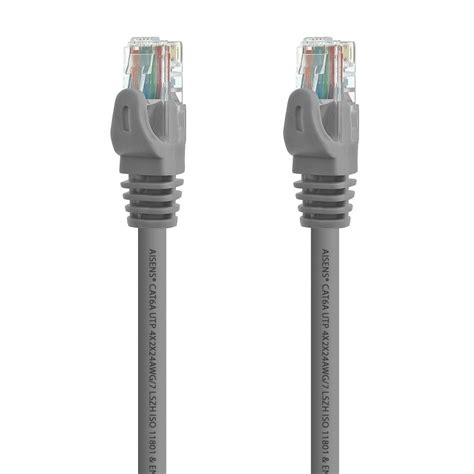 Aisens Câble Réseau RJ45 UTP LSZH AWG24 Cat 6A 2m Gris PcComponentes fr