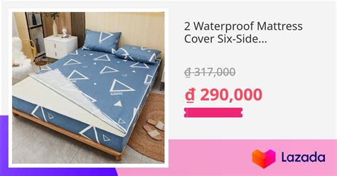 2 Waterproof Mattress Cover Six Sided All Inclusive With Zipper