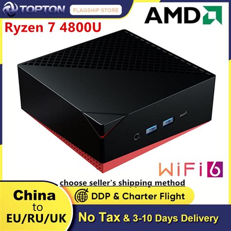 Topton Nuc Amd Mini Pc Ryzen 7 4800u 5600u Vega Graphic 2ddr4 Nvme Ssd Desktop Gaming Computer