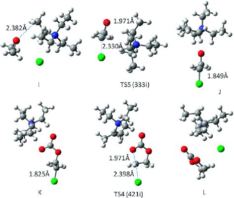 Optimized Geometries For The Intermediates And Transition States For