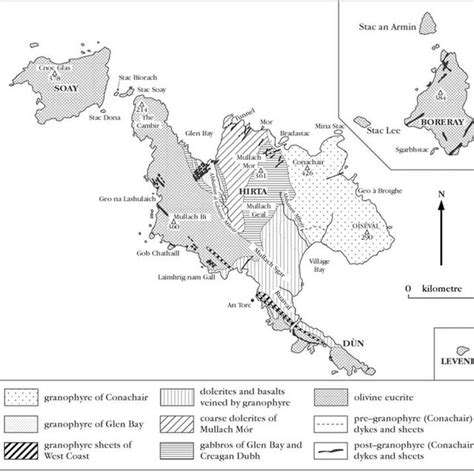 2 Geological Sketch Map Of The St Kilda Archipelago Showing The