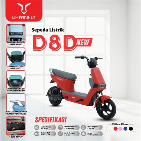 Jual Sepeda Listrik D8D Uwinfly Sepeda Listrik Uwinfly D8D Sepeda