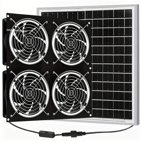 Solar Fan Solar Powered Fan Shed Solar Fan Greenhouse Solar Temu