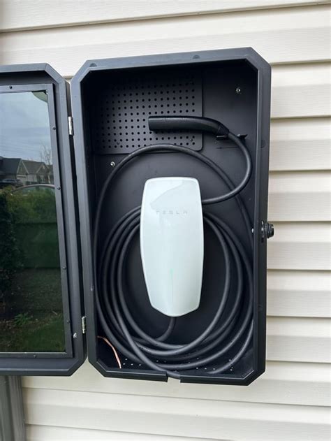 Installed My Outdoor Gen 3 Charger In An Enclosure Today R Teslamodely