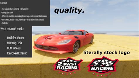 The 2Fast Racing MOD Experience | BeamNG.drive - YouTube