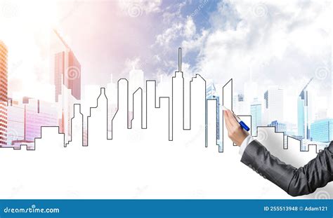 Engineering Designer At Work Stock Photo Image Of Marker Business