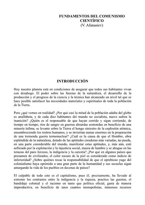 Fundamentos Del Comunismo Científico By Juan Carlos Perez Issuu