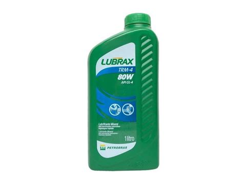 Oleo Para Transmissão 80W API GL4 Lubrax TRM4 Lubrificante Mineral 1L