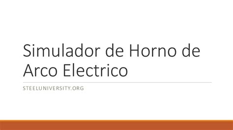 Simulador De Horno De Arco Electrico PDF PDFCOFFEE