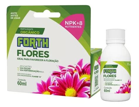 Fertilizante Forth Flores Líquido Concentrado 60ml Spagnhol Plantas