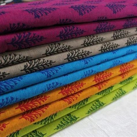 Printed Cotton Kurti Fabric Packaging Type Roll At Rs Meter