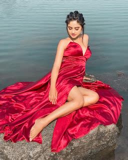 Nisha Guragain Hot Photos In Red Gown HD Wallpapers Collection Shoutoutly