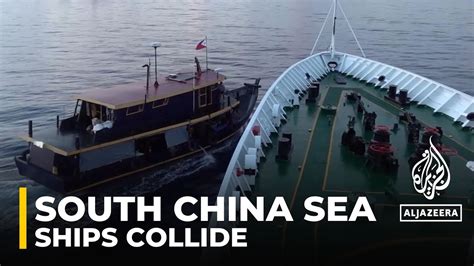 Philippines China Tension Ships Collide In South China Sea Close To