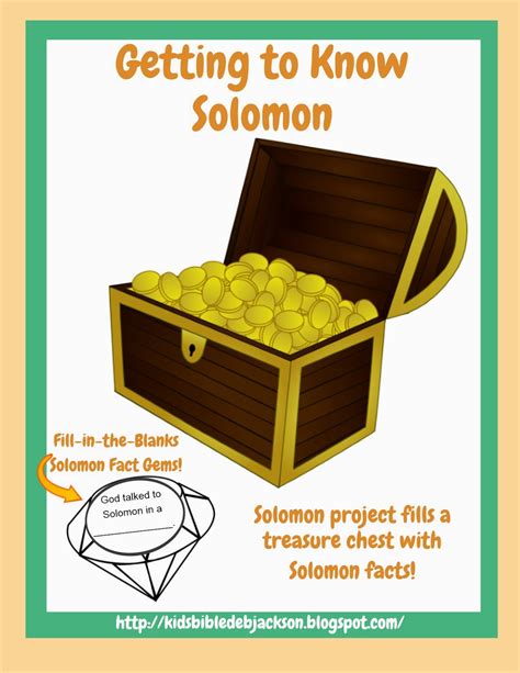 Bible Fun For Kids: Solomon's Wisdom