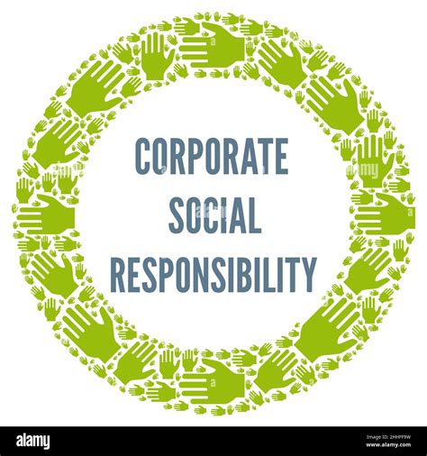 Csr Corporate Social Responsibility Symbol Stock Photo Alamy