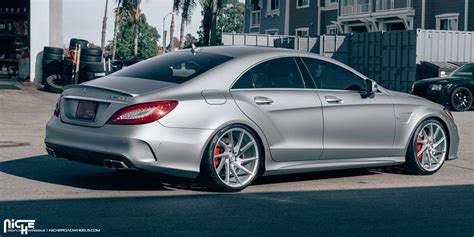 Check Out The Staggered Wheels On This Mercedes Benz CLS 63 AMG