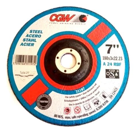 Disco Corte 7 X1 8x7 8 Acero Inoxidable Metal Cgw Camel MercadoLibre