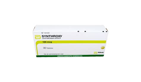 Synthroid 100 Mcg 90 Tab Uroccidente