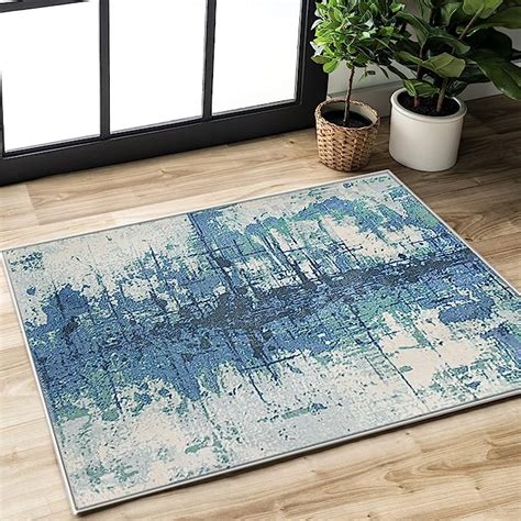 Asiinnsy Area Rug Modern Abstract Rugs For Living Room Bedroom Non Slip