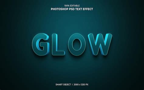 Premium Psd Glow 3d Editable Text Effect