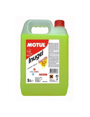 Líquido Refrigerante Motul Inugel Long Life 5L