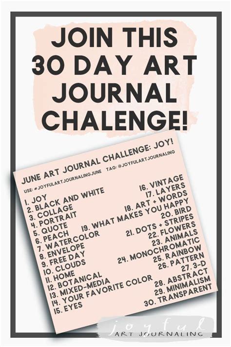 Join This 30 Day Art Journal Challenge To Bring More Joy Into Your Life And The World Through