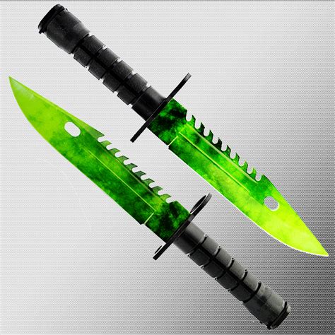 Геймърски нож COUNTER STRIKE CS M9 BAYONET ELITE EMERALD M10 с ПОДАРЪК ...