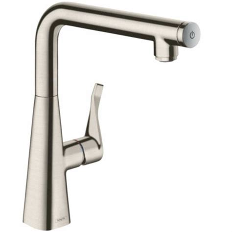 Hansgrohe Metris Select M Brushed Steel Single Lever Kitchen Sink Tap