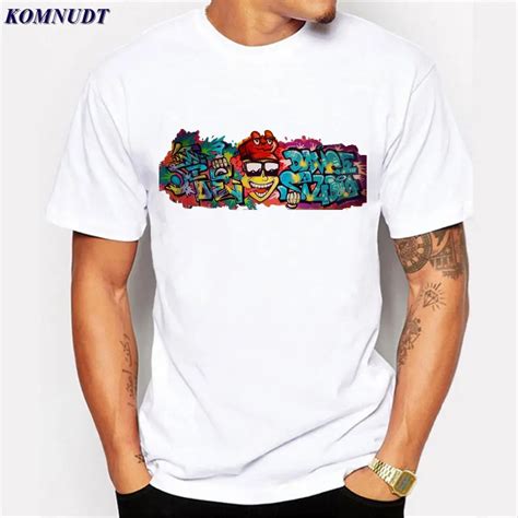 2018 2017 New Men Hip Hop T Shirt Summer Men Fashion Style Print Hip Hop Punk Street Graffiti