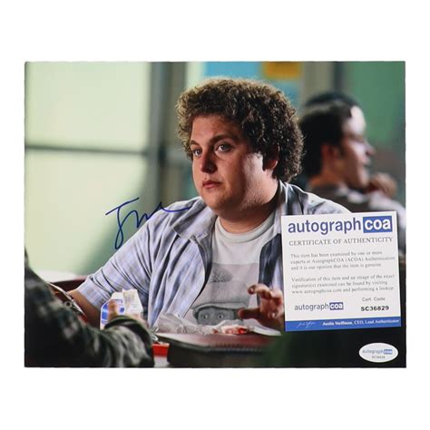 Jonah Hill Signed Superbad X Photo Acoa Pristine Auction