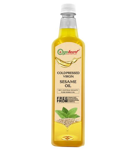 Organic Cold Pressed Sesame Oil Orgo Heart