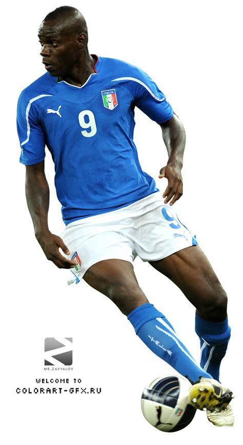 Mario Balotelli football render - FootyRenders