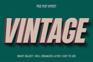 D Vintage Editable Text Effect Psd Graphic By Chaska Id Creative Fabrica