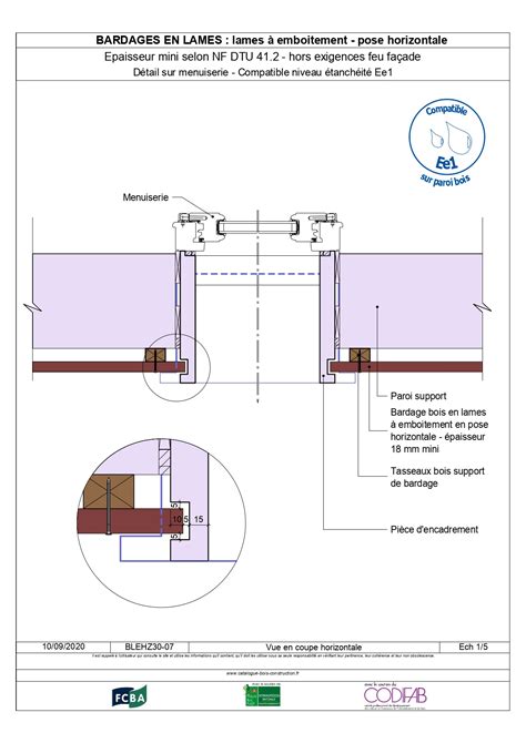 Lames Embo Tement Pose Horizontale Hors Exigence Feu Fa Ade P