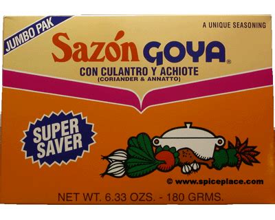 Sazon Goya 6.33oz 180g 8.98 - Spice Place