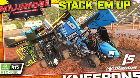 Winged Micro Sprints Millbridge Speedway Iracing Dirt Youtube