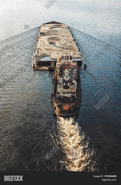 Tugboat Pushing Barge Image And Photo Free Trial Bigstock