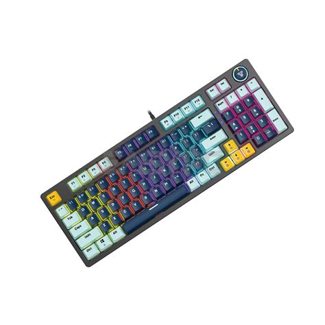 Fantech MK V Atom Hot Swappable Pin Red Switch Mechanical Keyboard Navy Blue WP