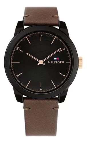 Reloj Tommy Hilfiger 1710544 Denim Hombre Cuero Negro Marron MercadoLibre