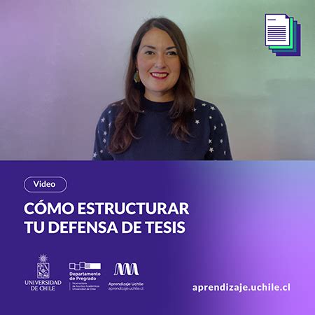 Taller Cómo estructurar tu defensa de tesis Aprendizaje U Chile