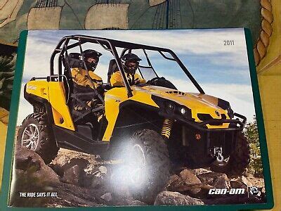 2011 Can Am 4x4 Catalog Commander 1000 XT X 800R Outlander UTV ATV