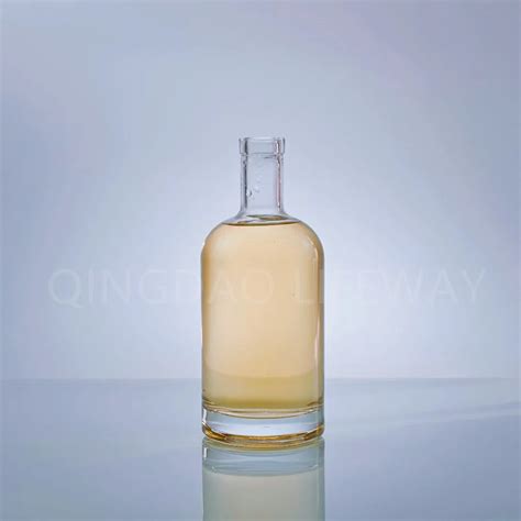 Ml Super Flint Glass Round Liquor Bottle For Vodka Gin Whiskey