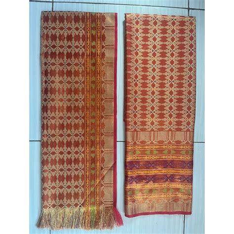 Jual Kain Songket Set Selendang Kain Songket Palembang Kain Songket