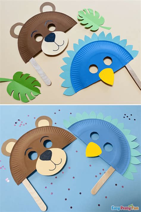How To Make Paper Plate Masks Easy Peasy And Fun